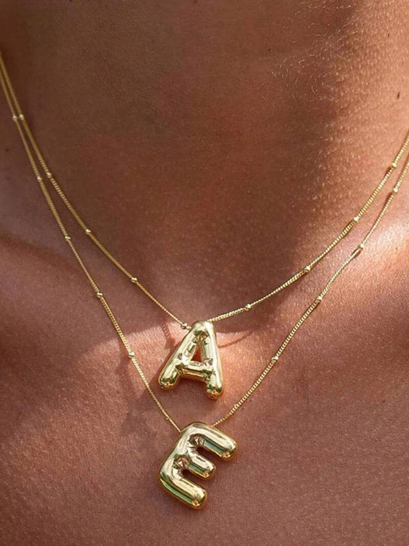 Eveline Initial Pendant Necklace