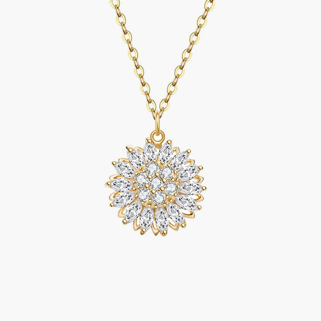 Flower Anxiety Spinner Necklace