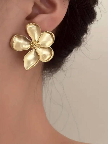 Statement Flower Stud Earrings