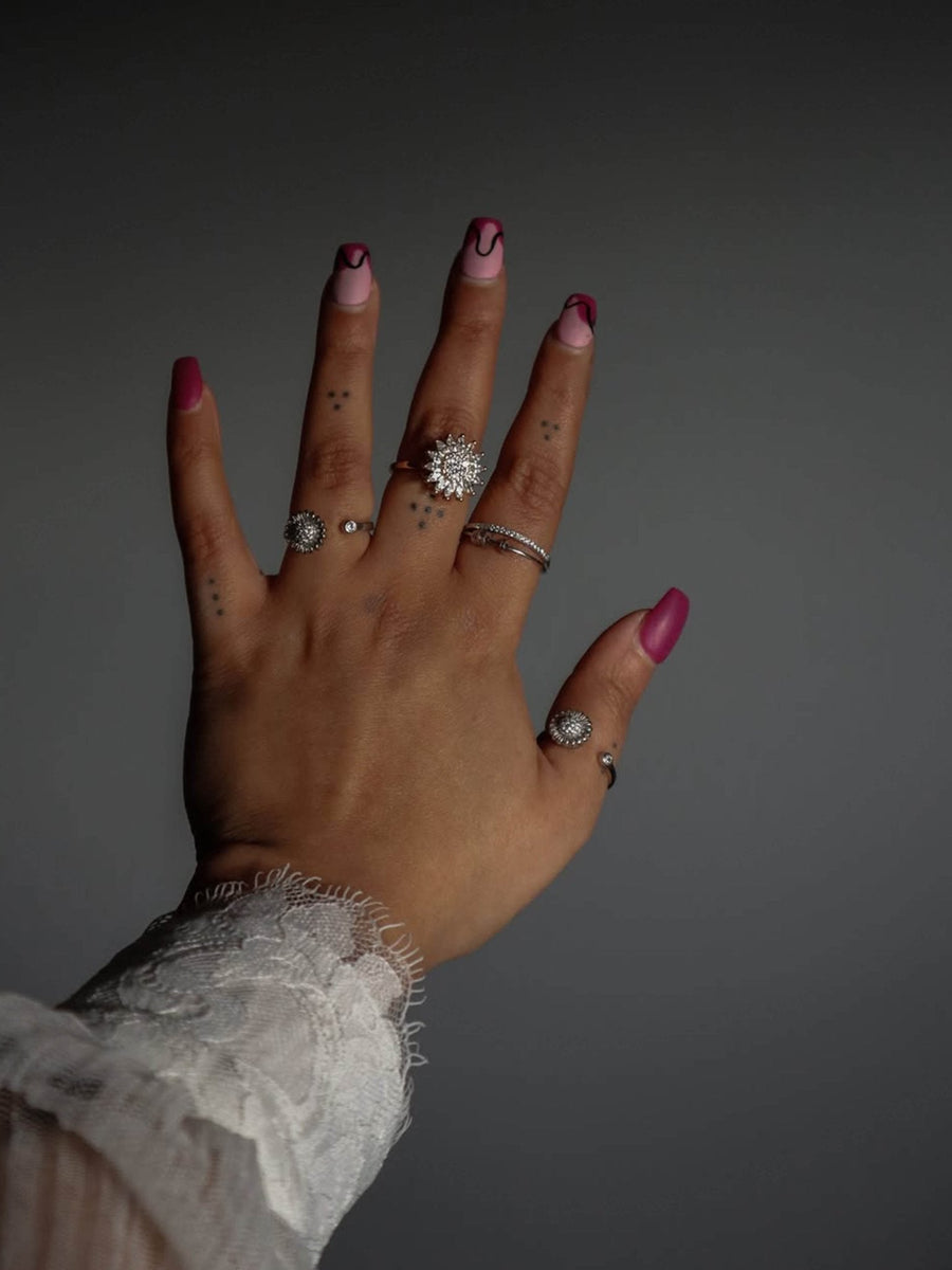 Flower Anxiety Spinner Ring
