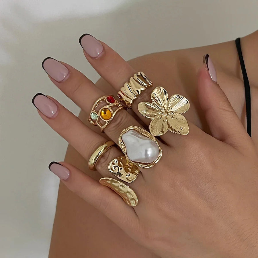 Gwen Adjustable Ring Set 6pcs