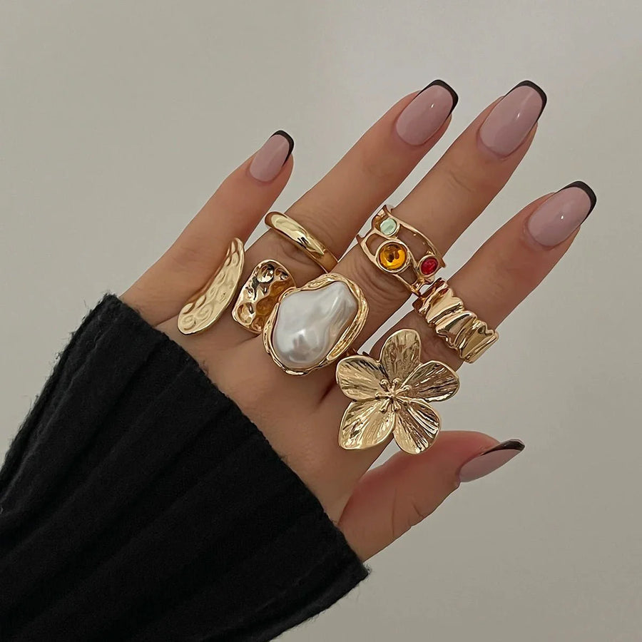 Gwen Adjustable Ring Set 6pcs