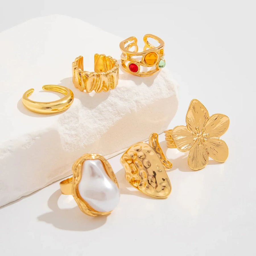 Gwen Adjustable Ring Set 6pcs