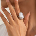 Ivy Adjustable Pearl Ring