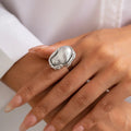 Ivy Adjustable Pearl Ring
