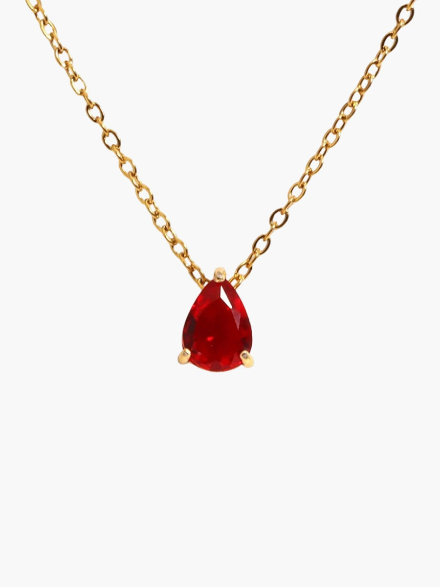 Lilith Teardrop Birthstone Necklace
