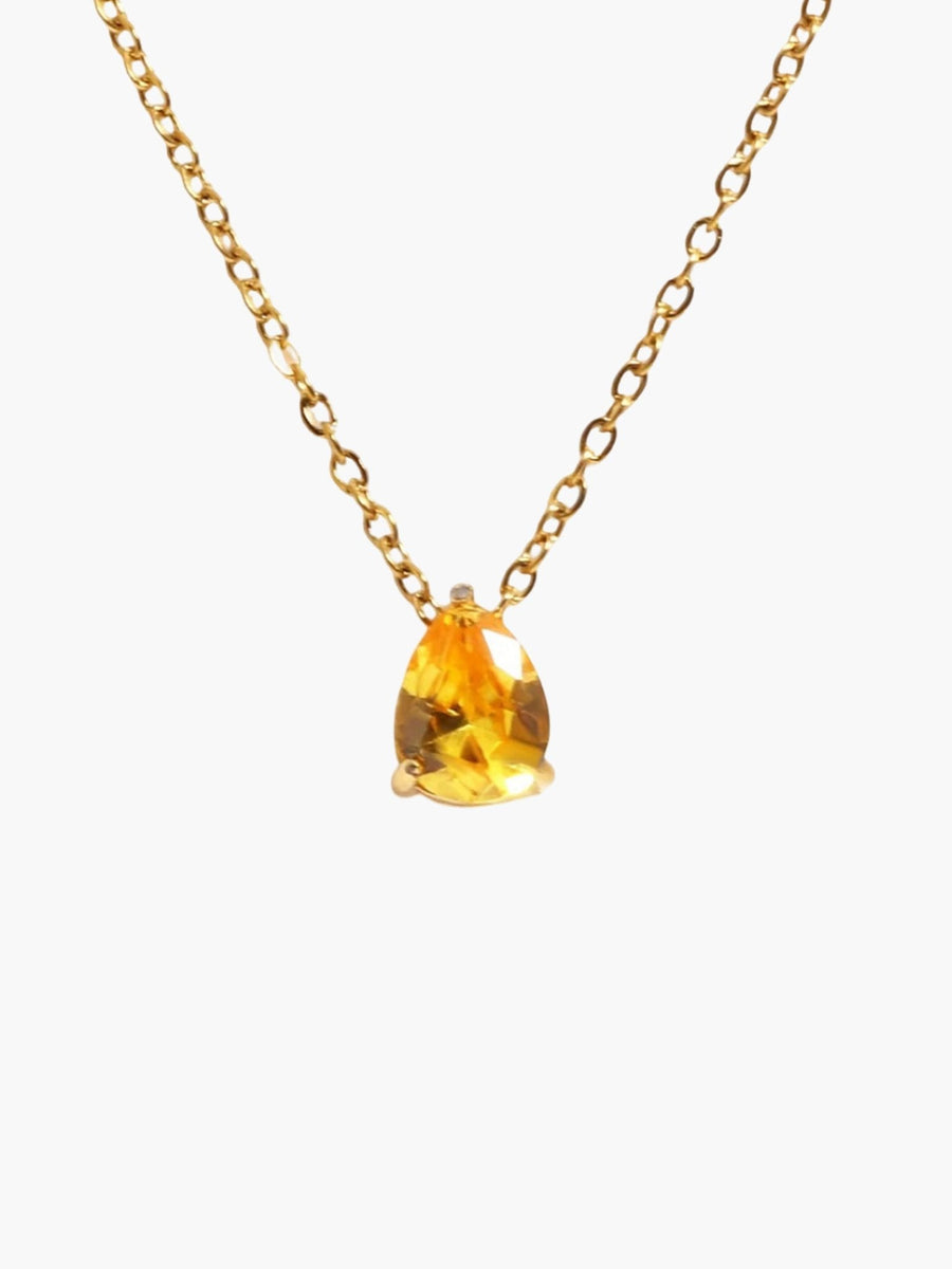 Lilith Teardrop Birthstone Necklace