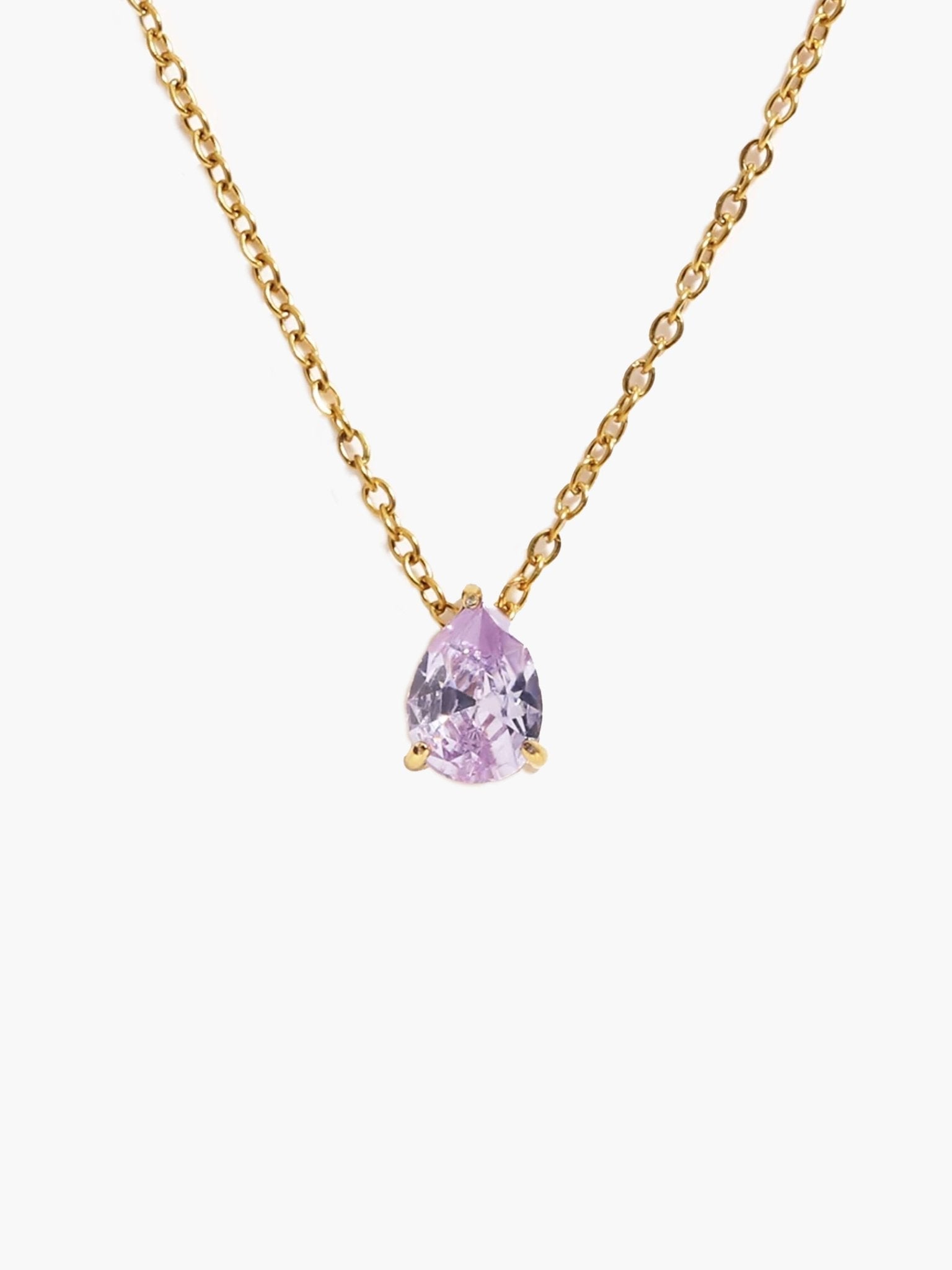 Lilith Teardrop Birthstone Necklace