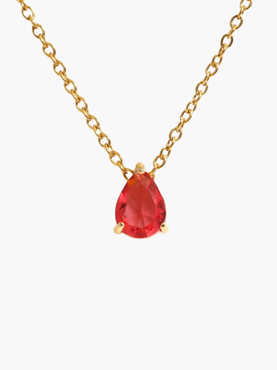 Lilith Teardrop Birthstone Necklace