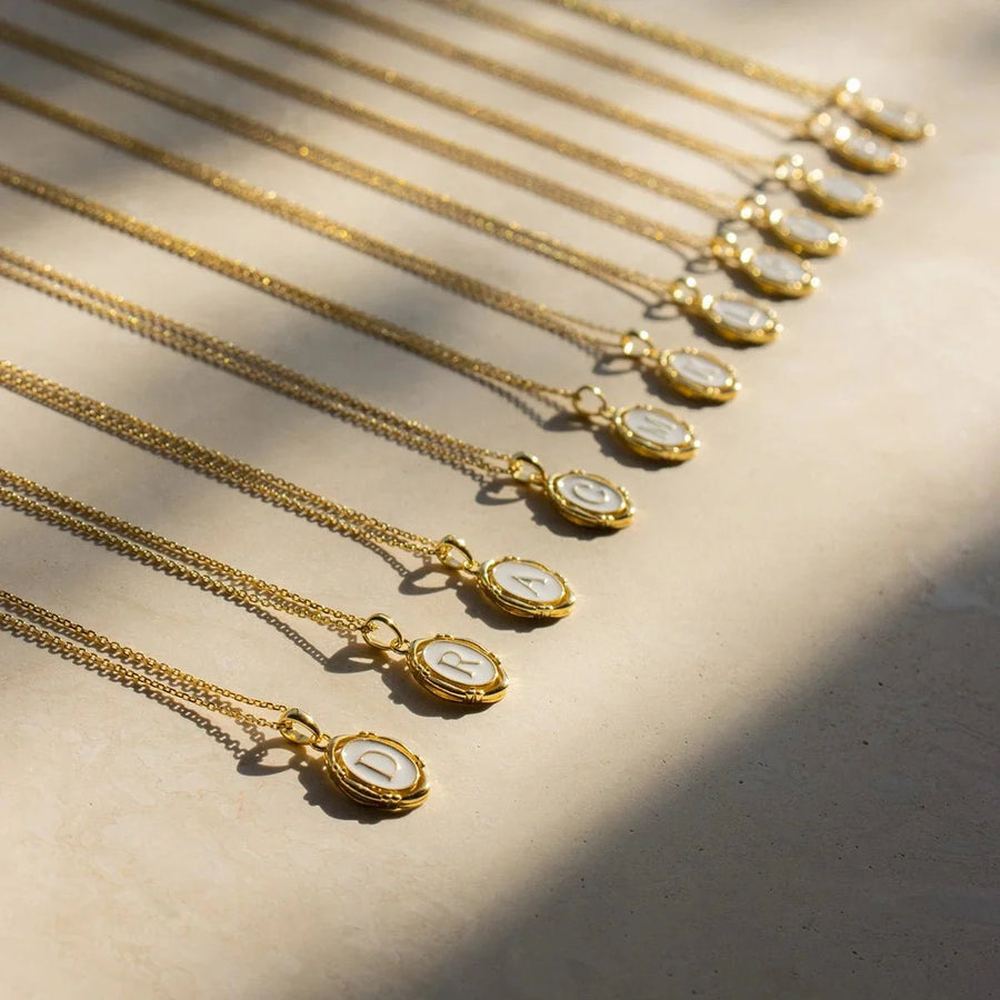 Liza Initial Pendant Necklace