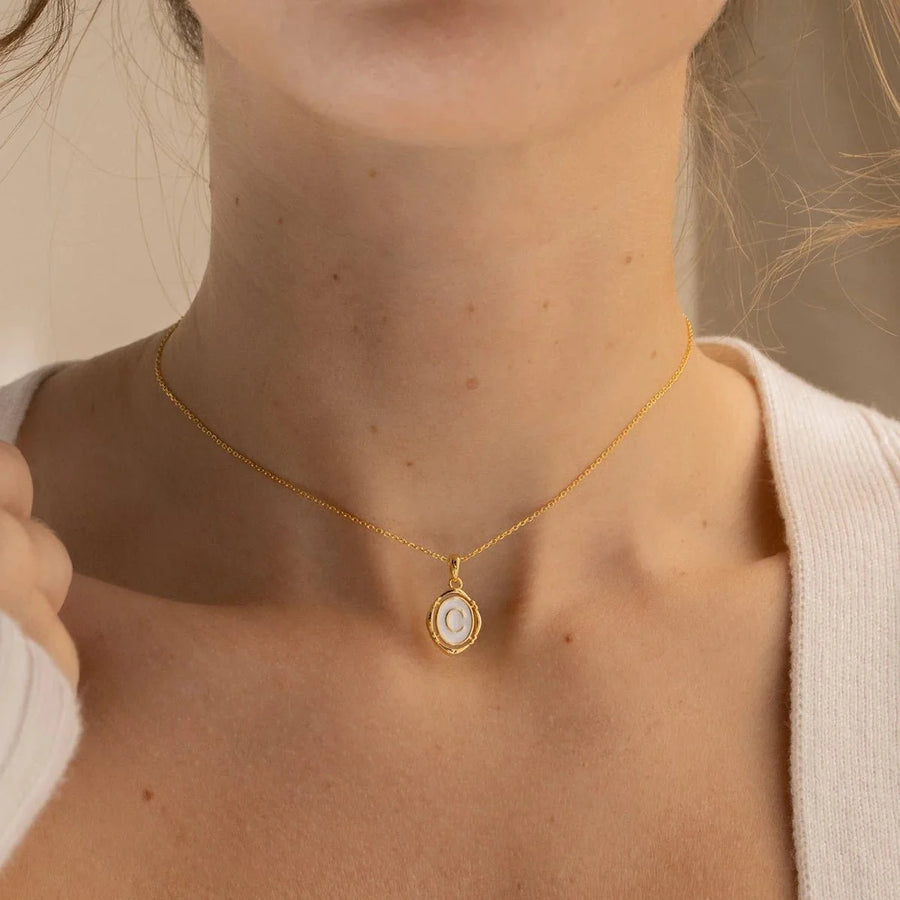 Liza Initial Pendant Necklace