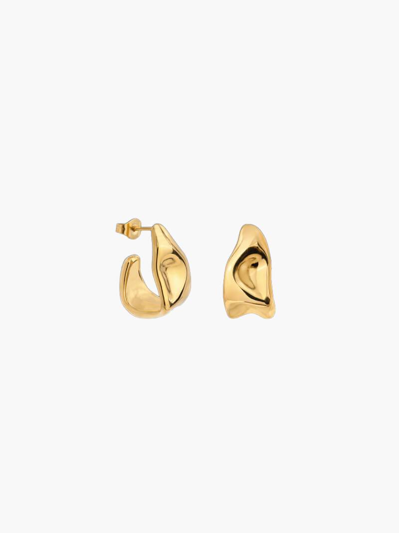 Maeve Irregular Chunky Hoops