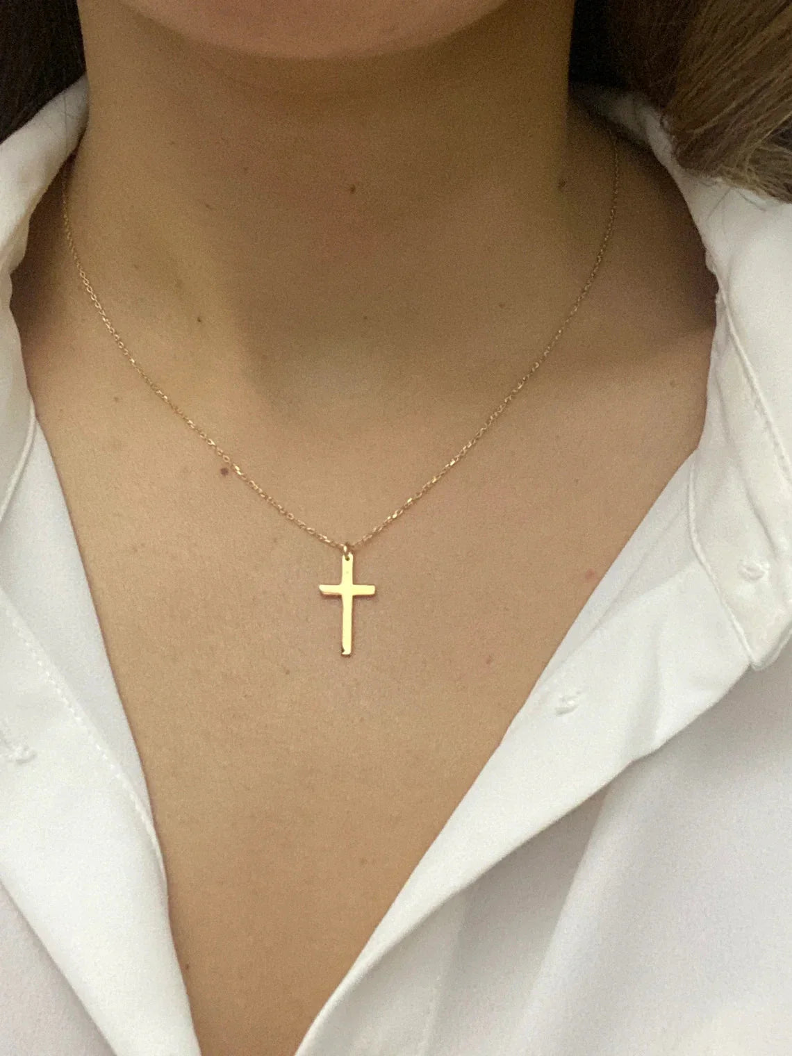 Melinda Cross Pendant Necklace