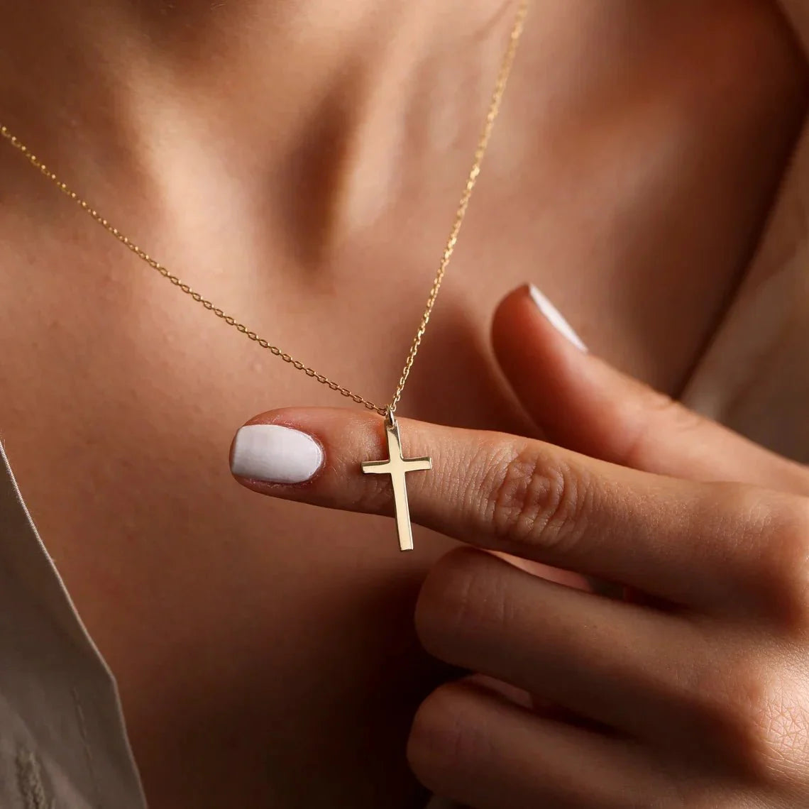 Melinda Cross Pendant Necklace