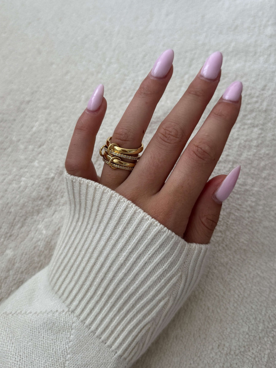Paloma Sparkling Rhinestone Stacked Ring