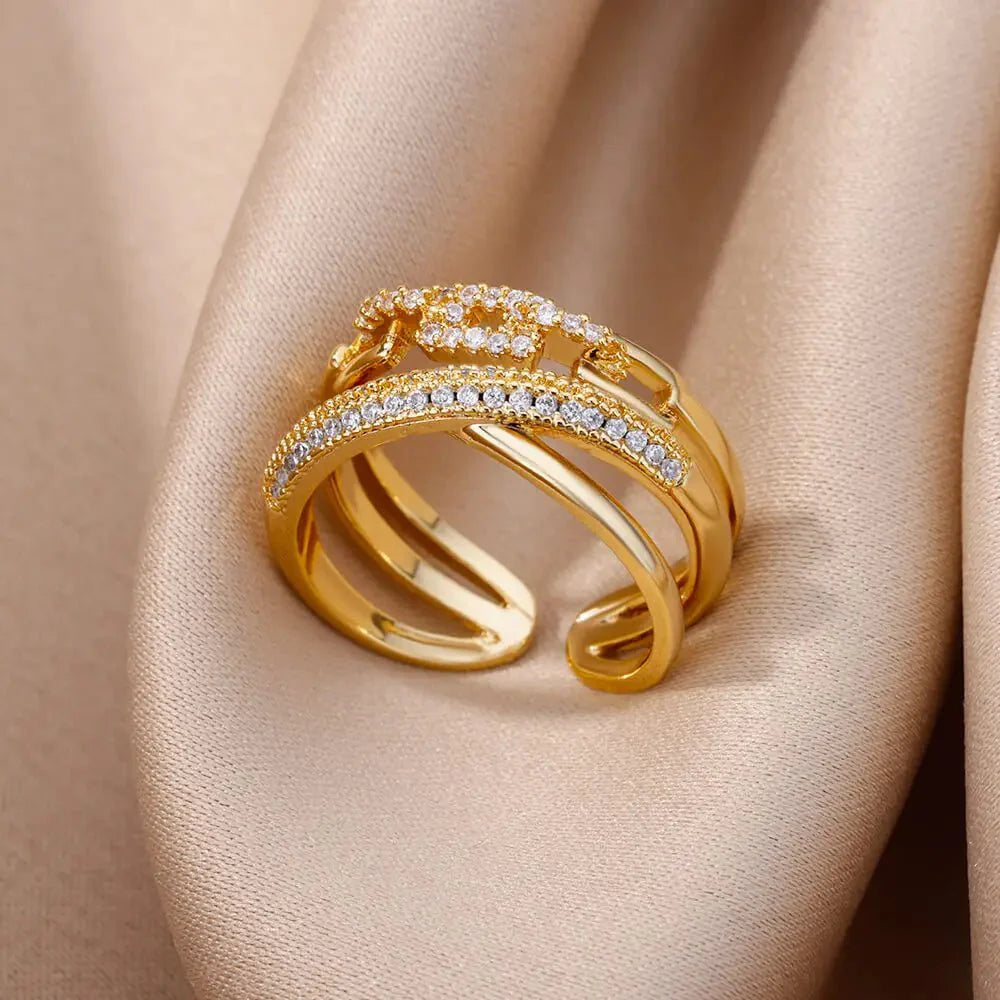 Rachel Adjustable Twist Ring