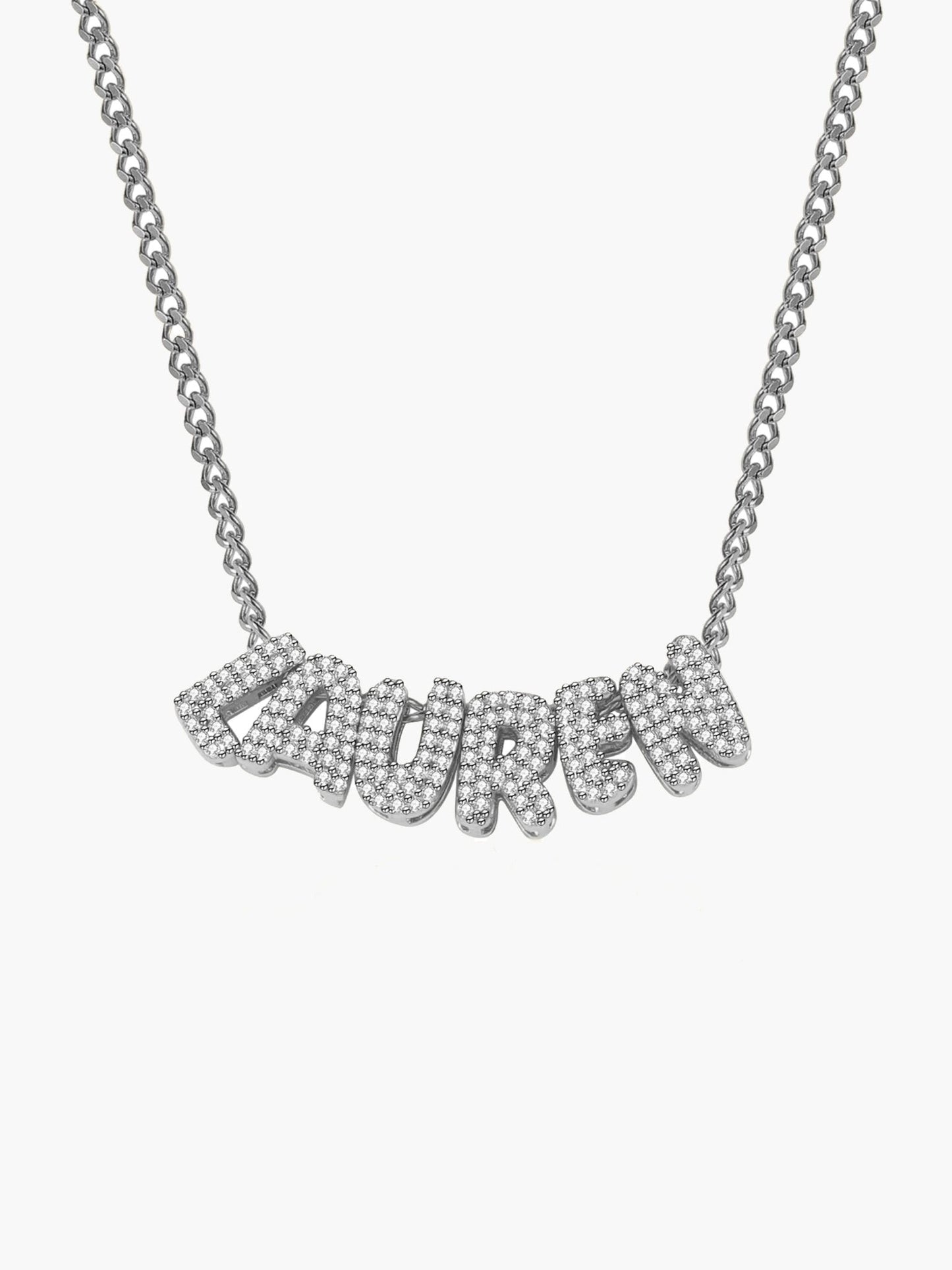 Custom 3D Bubble Name Necklace