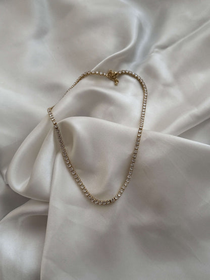 Zeya Zirconia Tennis Choker Necklace