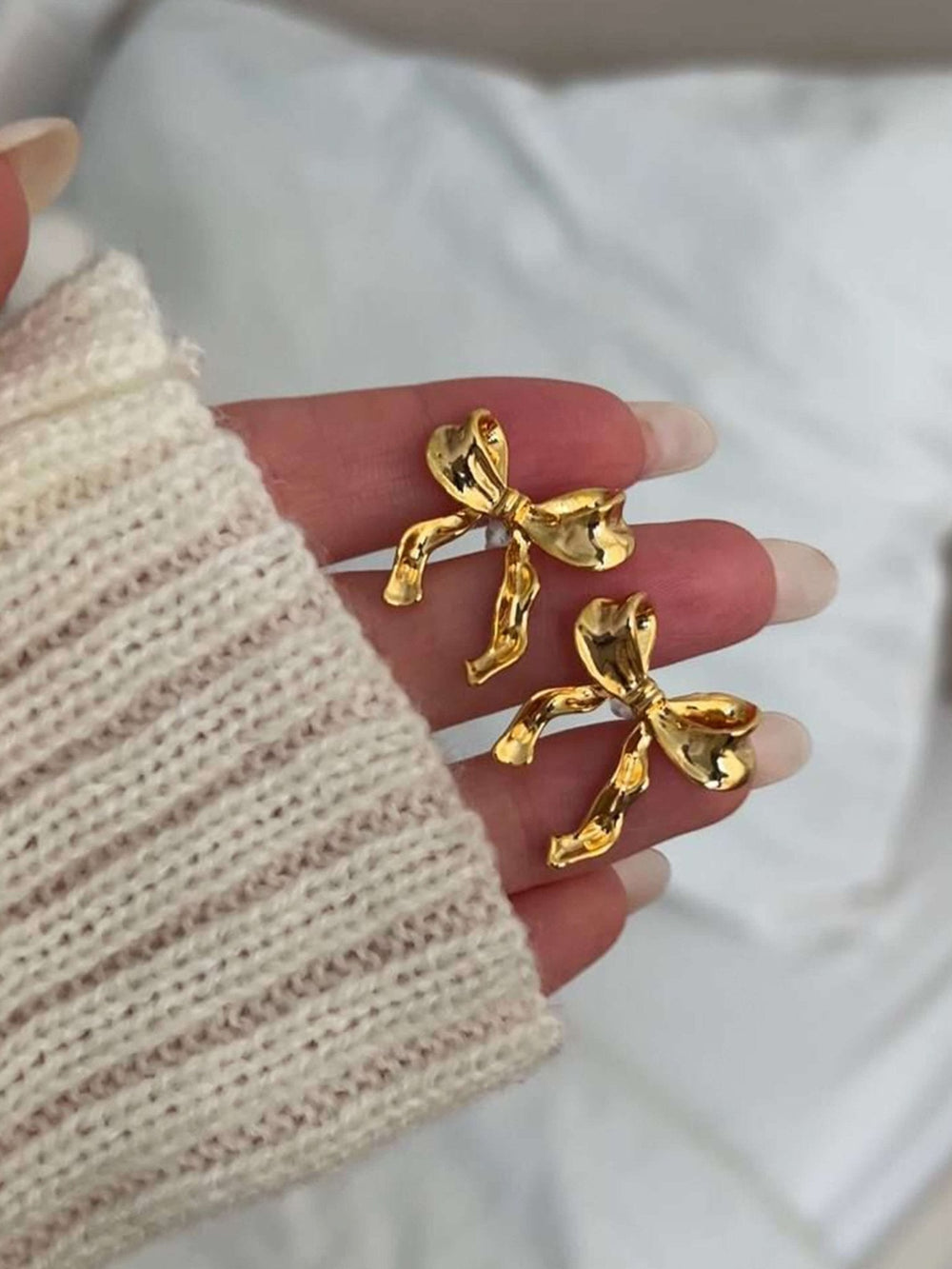 Thalia Bow Stud Earrings