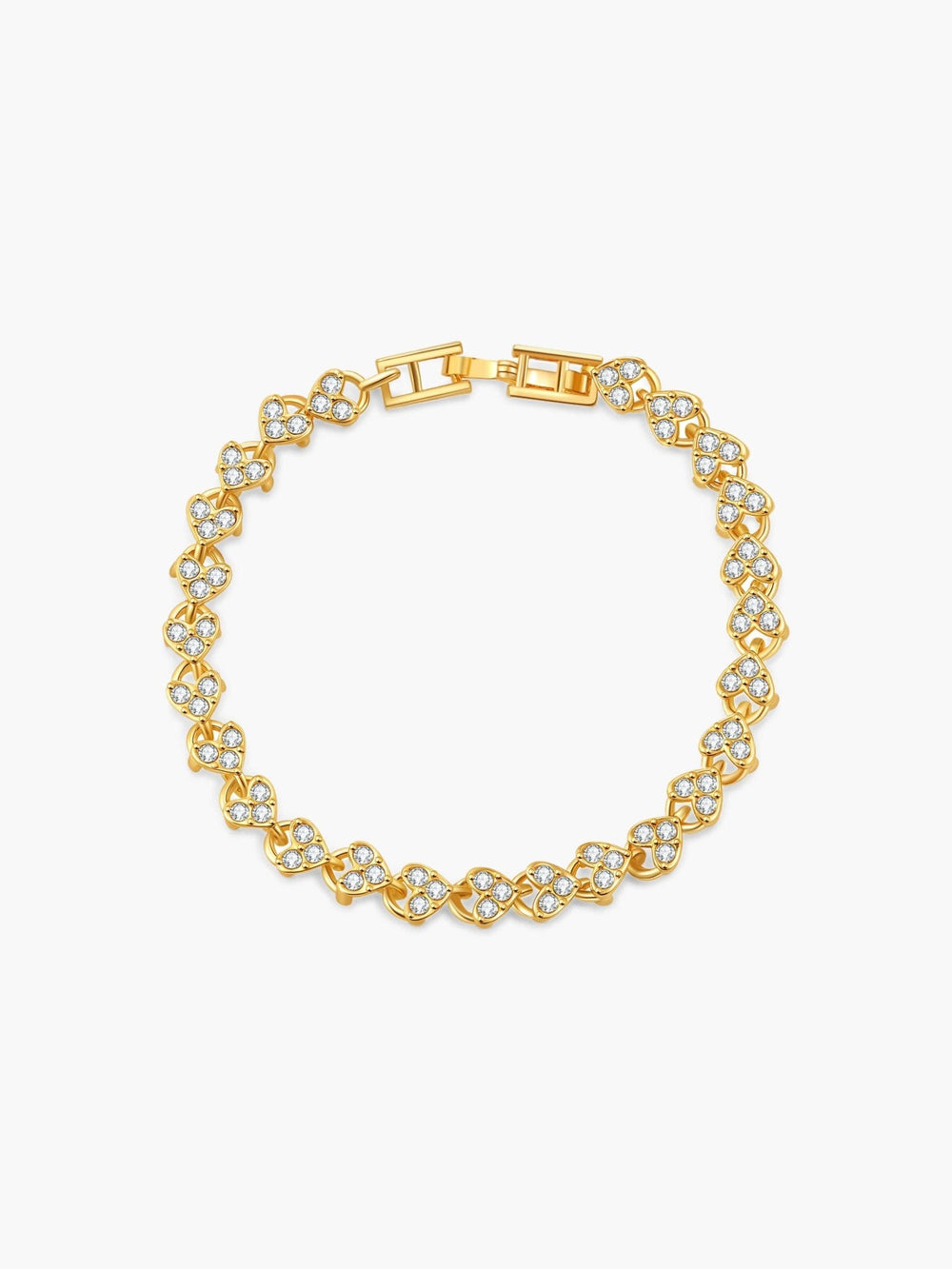 Viona Heart Zirconia Tennis Bracelet